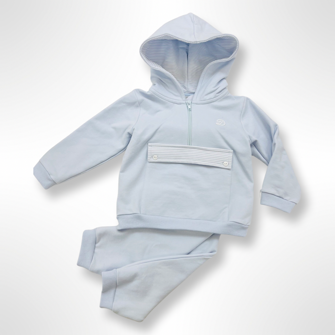 Deolinda Craig Hooded Top and Trouser Set - Baby Blue