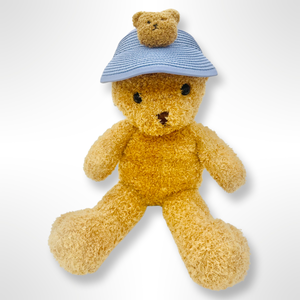 Straw Teddy Visor - Blue