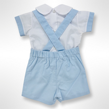 Load image into Gallery viewer, Joshua Shirt &amp; Dungaree Set- Blue