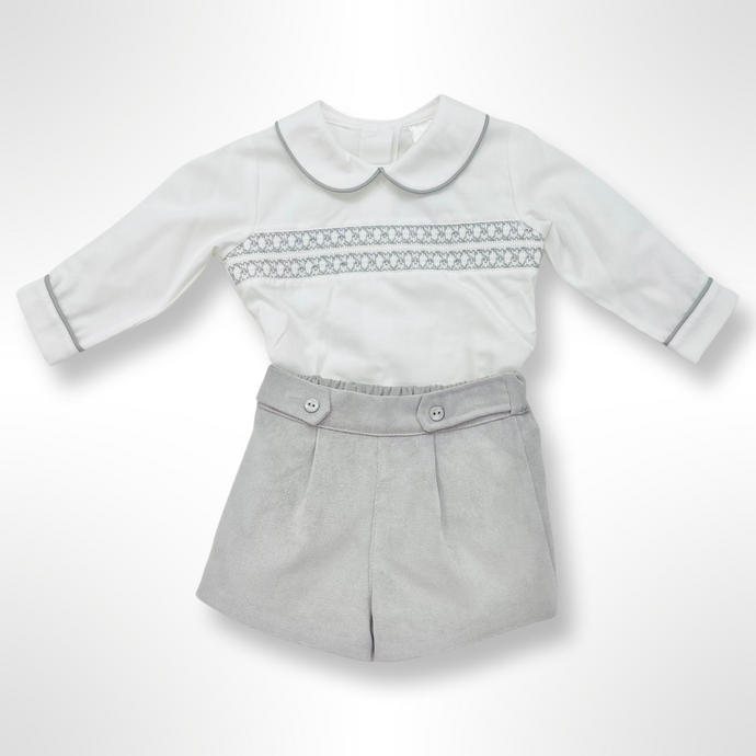 Roman Shirt and Short Set - Grey