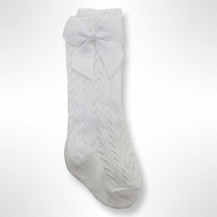 Open Effect Socks - White