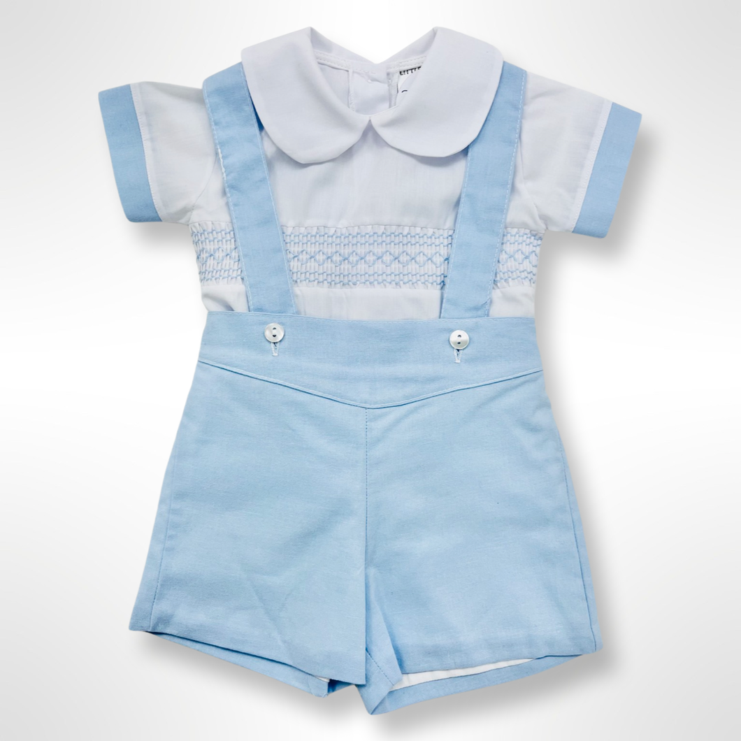 Joshua Shirt & Dungaree Set- Blue