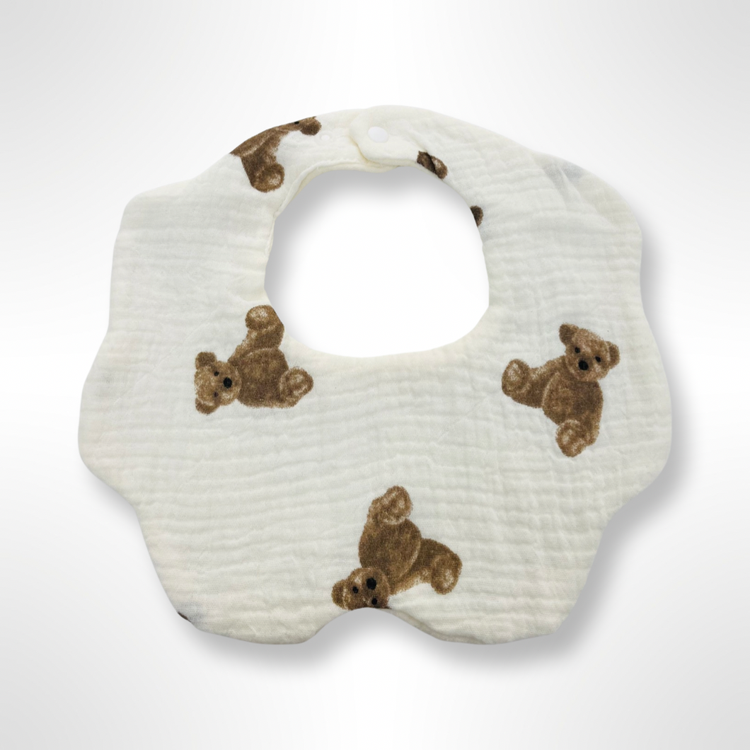 Bear Print Cloud Bib