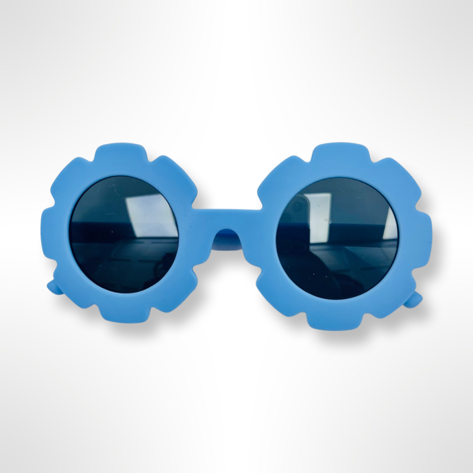 Flower Sunglasses - Matte Blue