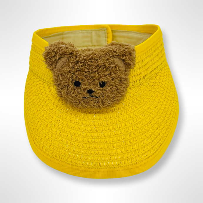 Straw Teddy Visor - Yellow