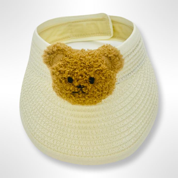 Straw Teddy Visor - Cream